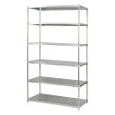 【※法人様限定販売】【燕三条製】 PROFACE SUS304ステンレスソリッドシェルフ6段 600×1200×2100 SUS304ステンレスポール スチール...