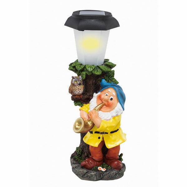 森の仲間たち サックス ガーデンソーラーライト 玄関 テラス 庭 置くだけ設置 センサー付き 自動点灯 ..