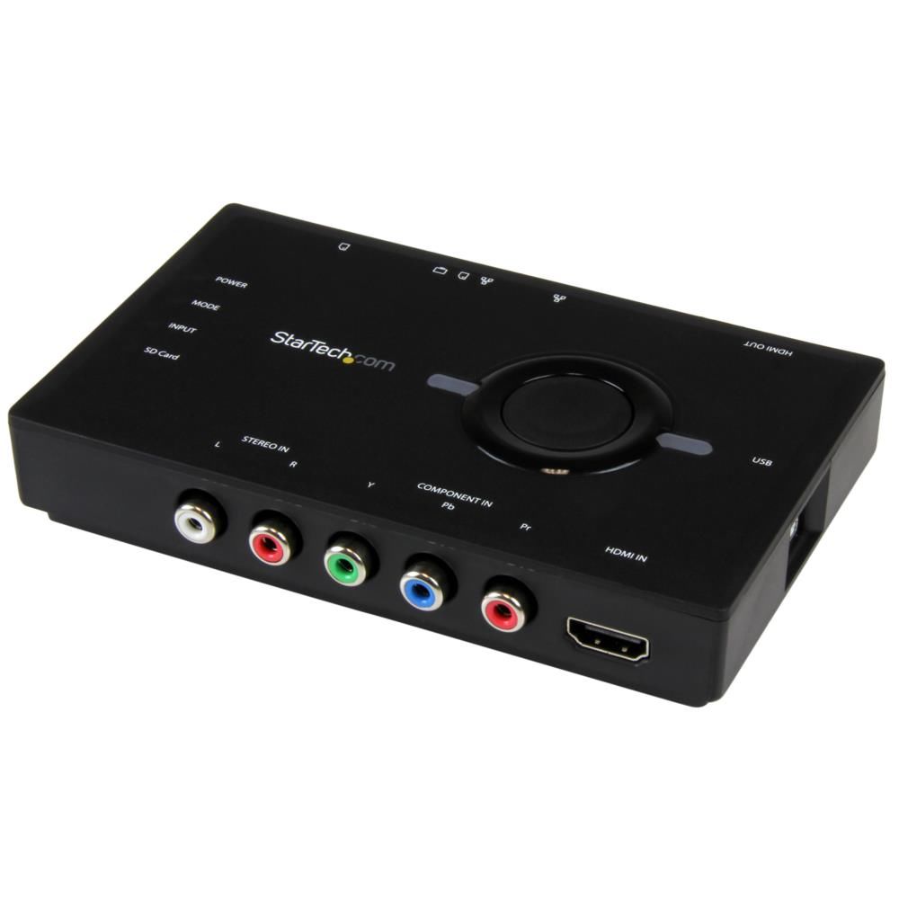 StarTech PCレス録画対応ビデオキャプチャー(PC不要でSDカードに録画) USB 2.0接続にも対応 HDMI/コンポーネント入力対応 ストリーミング対応 1080p USB2HDCAPS(代引き不可)【ポイント10倍】