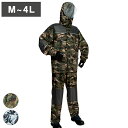 レインウェア 作業 仕事 作業用 通勤 通学 自転車 レインスーツ 釣り 迷彩 合羽 防水 サバイバルゲーム メンズ レディース 男女兼用 雨具 3415 レイ...