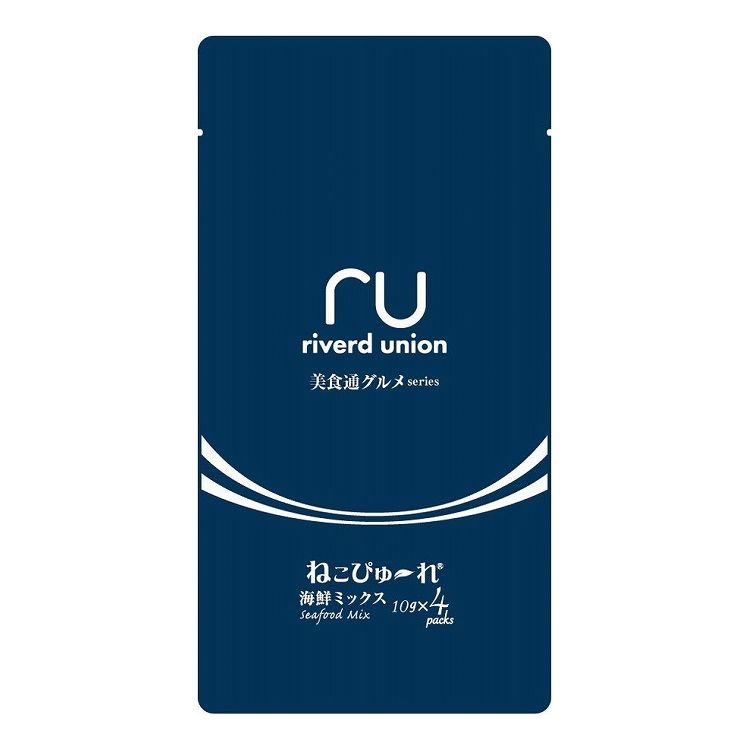リバード ねこぴゅーれ 美食通グルメseries 海鮮ミックス10g×4本【ポイント10倍】