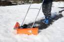 V字型スノーラッセル 車輪付き キャスター付き 雪かき 雪押...