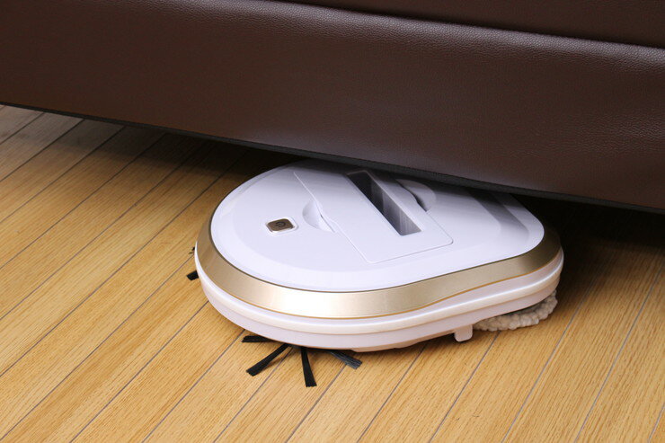 掃除ロボット 自走式 回転モップクリーナー ブラシとモップのダブル仕様 ロボット掃除機 自動掃除機ロボット 吸引型(代引不可)【送料無料】