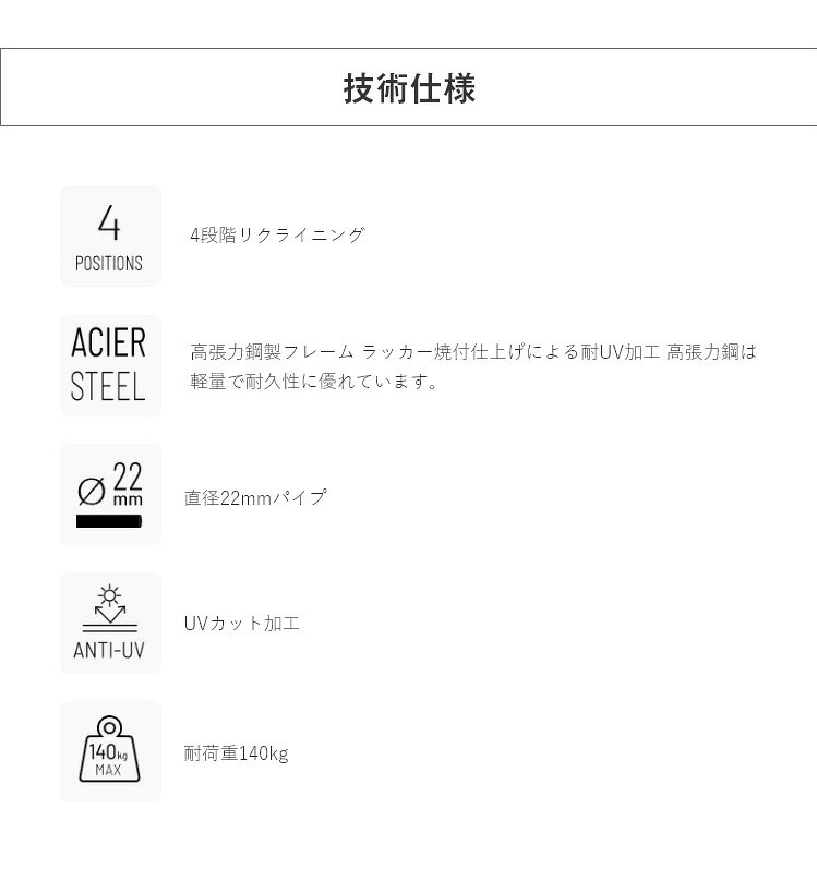 【正規販売店】 【5年保証】 Lafuma ラフマ デッキチェア MAXI TRANSAT PLUSチェア マックストランサットプラスチェア LFM1909 フランス製 折りたたみ アウトドア キャンプ ソロ キャンプ おしゃれ(代引不可)【送料無料】 rcmd-35524345 リコメン堂 サンプル画像3