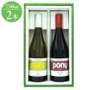 駒園 Pony 赤白2本 ギフト プレゼント 贈り物 贈答用 ワイン ワインセット 2本 赤白 紅白 日本 日本ワイン wine 山梨 塩山 甲州 ブラッククイ...