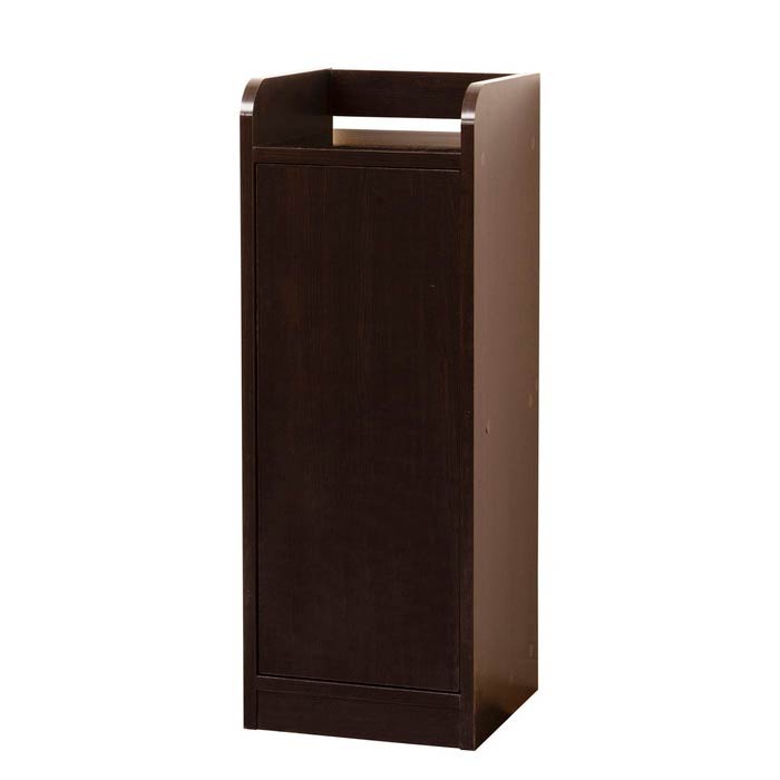 クロシオ 鏡面モデム収納ラック スリム ブラウン(代引不可)【送料無料】