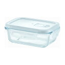 HO-02 Home Meal -ホームミール- 耐熱ガラス保存容器 蒸気弁付き角型 370ml【送料無料】