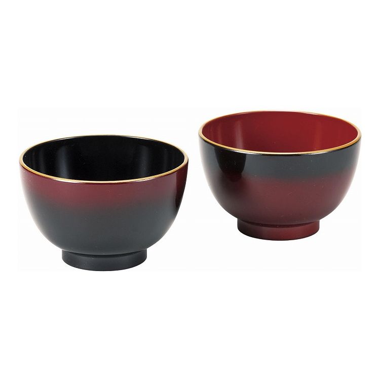 ぼかし塗 汁椀ペア 2578(代引不可)