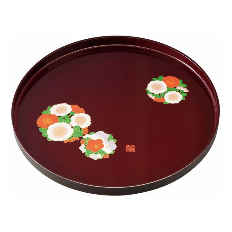 花丸春秋 8.0丸盆 成願義夫 0773038 ギフト プレゼント(代引不可)