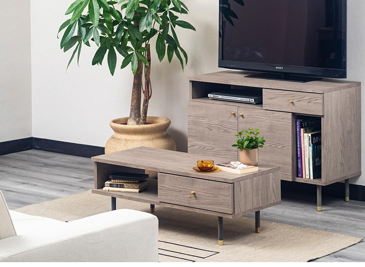 センターテーブル 幅100cm 長方形 収納 リビング 寝室 シンプル テレビ台 スリム テーブル ローテーブル リビングテーブル 引き出し 脚付き 在宅勤務 リモートワーク ダイニングテーブル(代引不可)【送料無料】 [2]