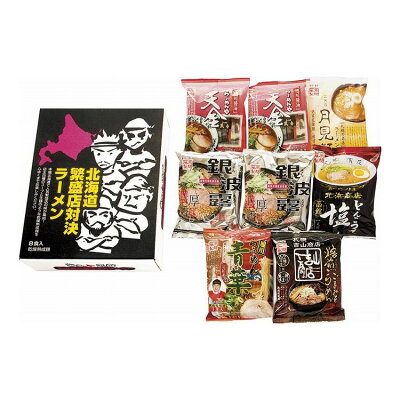 リコメン堂 藤原製麺 北海道繁盛店対決ラーメン 8食 HTR-20(代引不可)【送料無料】