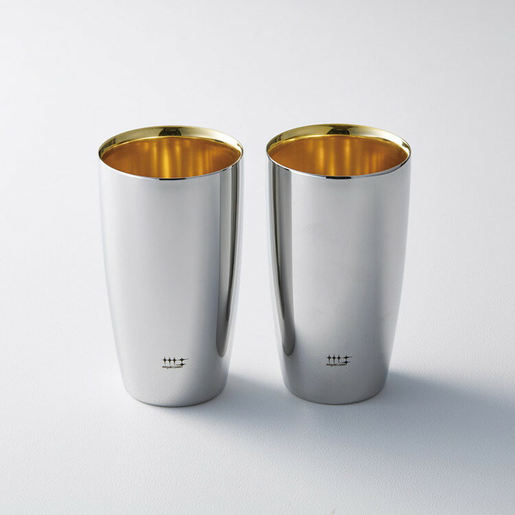 二重タンブラー2pcs 内面金メッキ 7041454 化粧雑貨 美容雑貨 磨き屋シンジケート(代引不可)【送料無料】