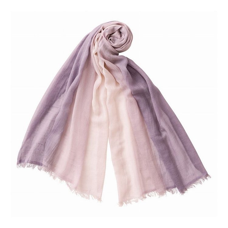 オーガニックコットン カシミヤ混ストール KSU10020PL アパレル パープル あかね 天然草木染(代引不可)【送料無料】