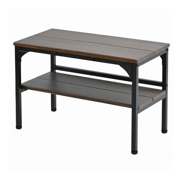 玄関ベンチ棚板付 CG-M6030T DBW 小物家具 木目調ブラウン(代引不可)【送料無料】