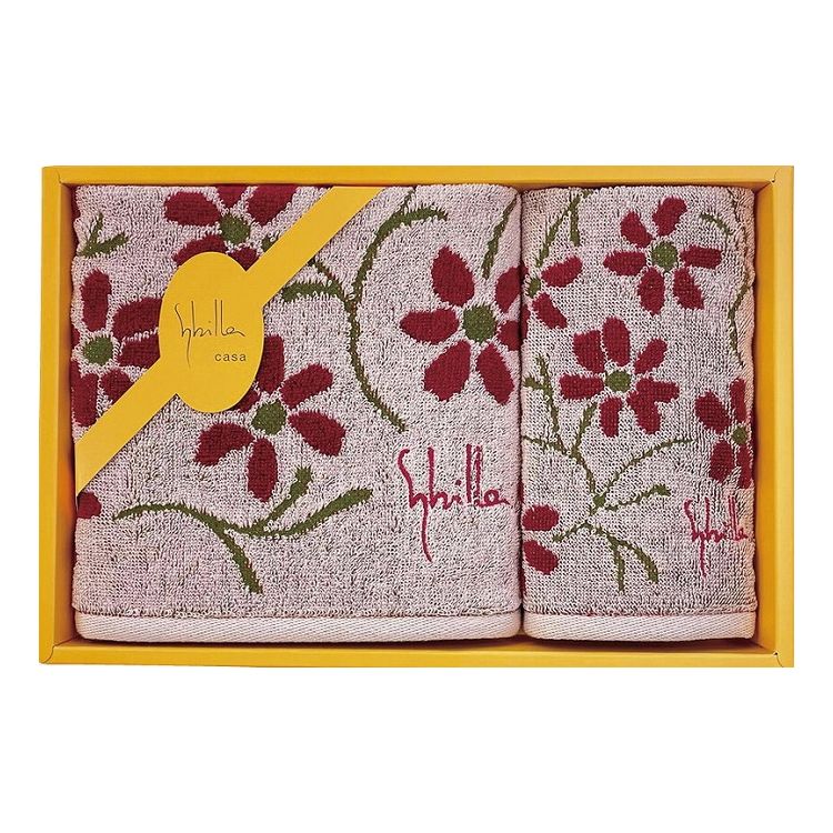 シビラ エンラサーダ2 フェイスタオル&ミニタオル ピンク 94084(代引不可)【ポイント10倍】【送料無料】