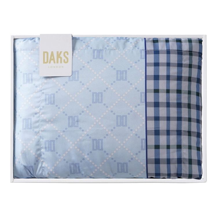 ダックス洗える羽毛肌掛けふとんブル...