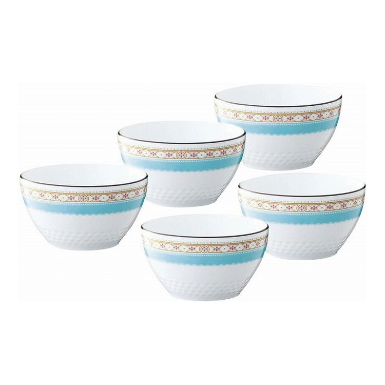 ノリタケ ハミングブルー 11cmボウル5個セット 1645L/F94502(代引不可)【ポイント10倍】【送料無料】