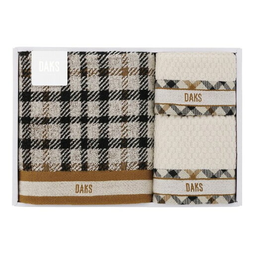 DAKS ダブルハウスチェック タオルセット 55-3089500(代引不可)【ポイント10倍】【送料無料】 DAKS ダブルハウスチェック タオルセット 55-3089500(代引不可)【ポイント10倍】【送料無料】