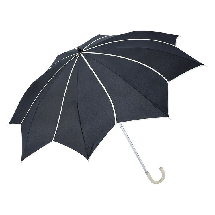 花びらをイメージしたパイピングをあしらった晴雨兼用折りたたみ傘です。手開き式。生地:ポリエステル、骨:スチール、手元:合皮巻47cm×8本骨【代引きについて】こちらの商品は、代引きでの出荷は受け付けておりません。【送料について】北海道、沖縄、離島は送料を頂きます。