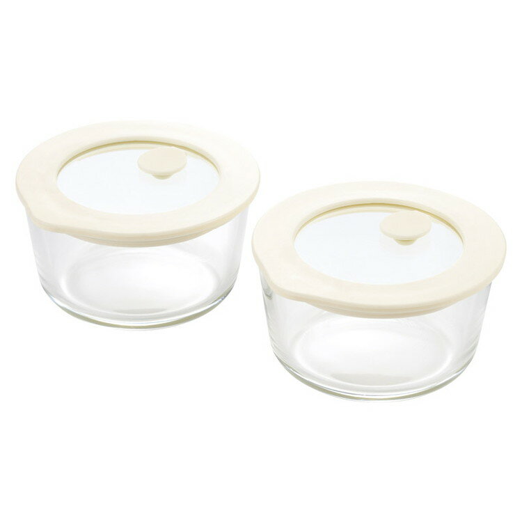 電子レンジ対応NEWグラスコンテナ2pcs 洋ガラス食器 7041631(代引不可)【ポイント10倍】【送料無料】