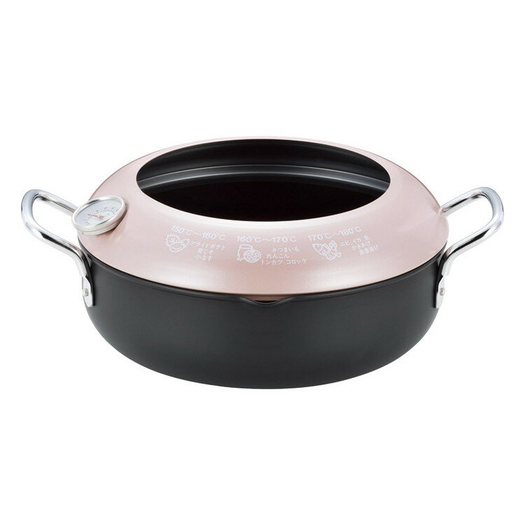 IH対応温度計付天ぷら鍋24cm ラテラッテ 調理用品 LA-24T(代引不可)【ポイント10倍】【送料無料】