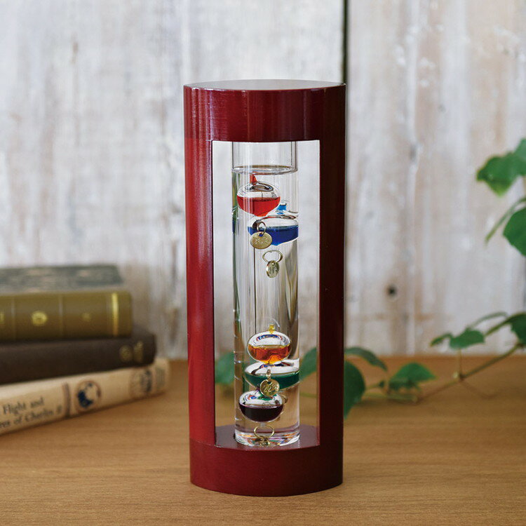 ガラスフロート温度計M 温湿時計 333-201(代引不可)【ポイント10倍】【送料無料】