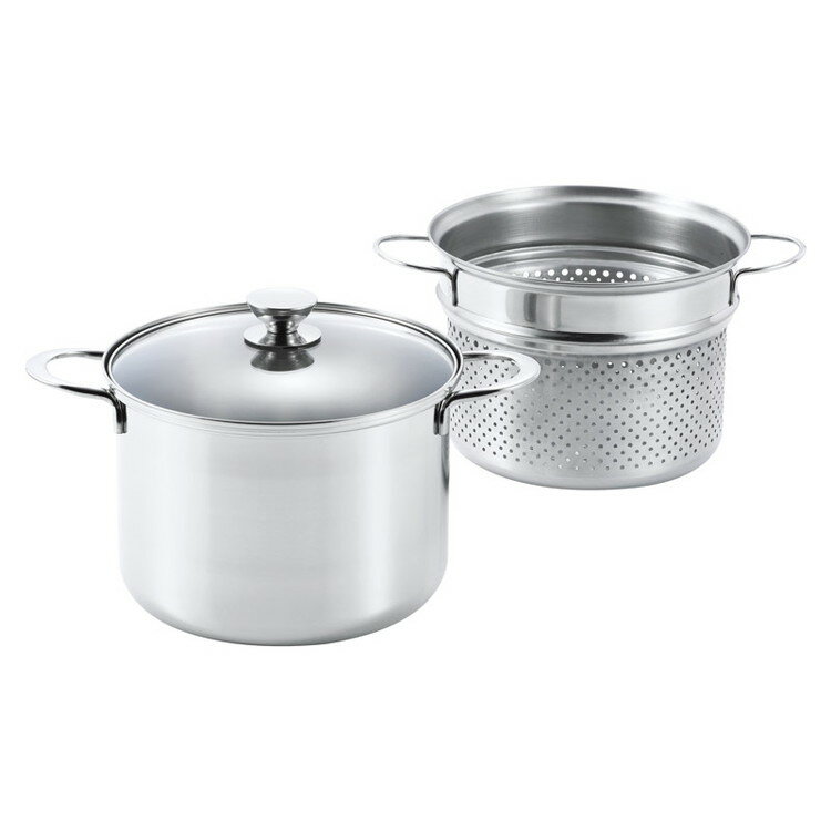 IH対応パスタポット22cm ルチェンテ 調理用品 LU-22P(代引不可)【ポイント10倍】【送料無料】