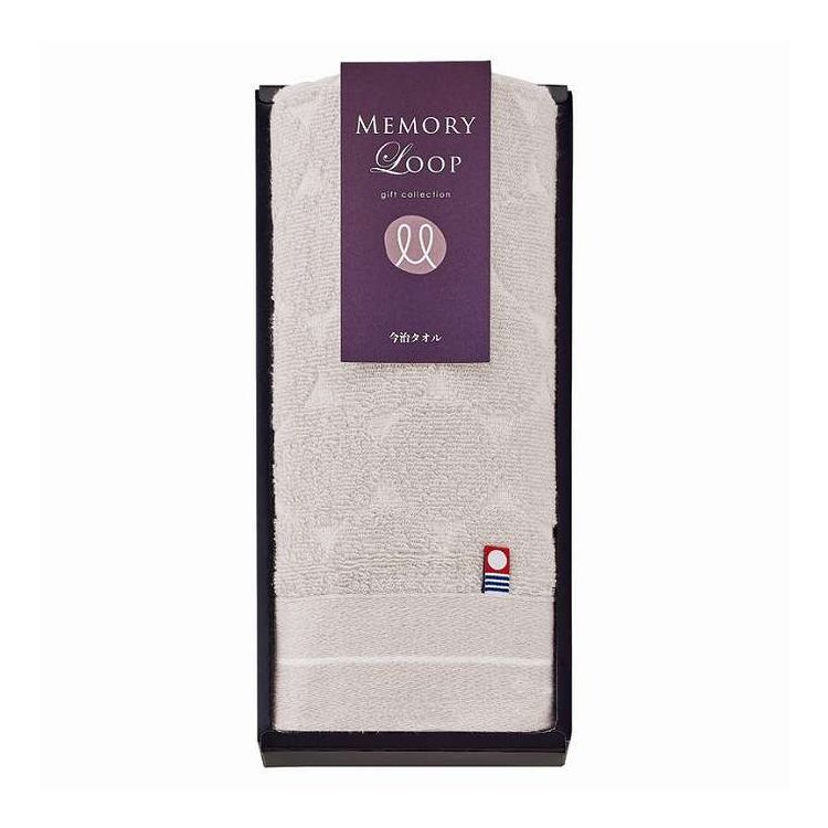 Face Towel - フェイスタオル メモリーループ 今治 グレージュ M-72125/6 ギフト プレゼント(代引不可)【ポイント10倍】