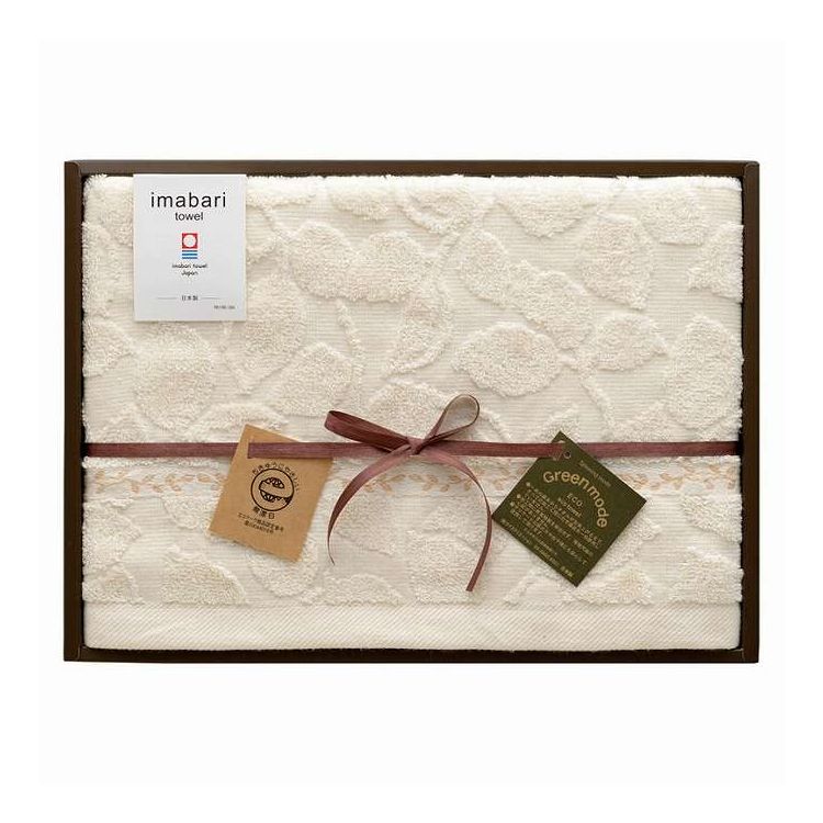 無漂白・無染色の綿糸を使いボーダー部分にはカラードコットンを使用し今治で丁寧に織り上げた環境に優しいエコマーク取得のエコタオルです。環境に優しいエコマーク取得のエコタオルです。日本製【セット内容】-サイズ：60×120cm重量/容量：-箱サ...