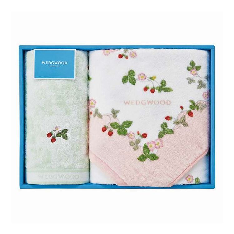 バスタオル&フェイスタオル ワイルドストロベリー ウェッジウッド ピンク TT84405656P/G ギフト プレゼント(代引不可)【ポイント10倍】【送料無料】