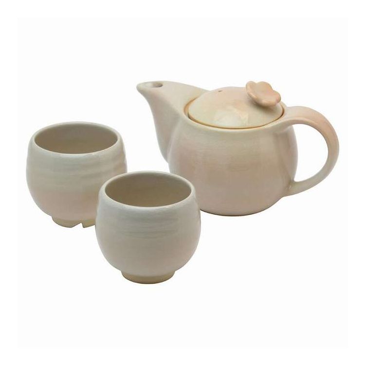 姫土茶の間セット(茶こし付) 萩焼 6330 ギフト プレゼント(代引不可)【ポイント10倍】【送料無料】