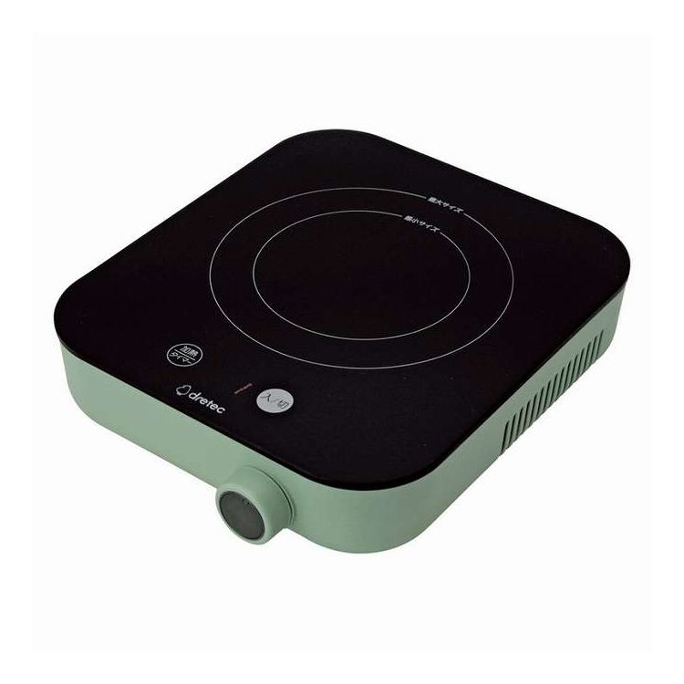 ドリテック IHクッカー「ピッコリスト」 グリーン DI-231BE/GN/BK ギフト プレゼント(代引不可)【ポイント10倍】【送料無料】