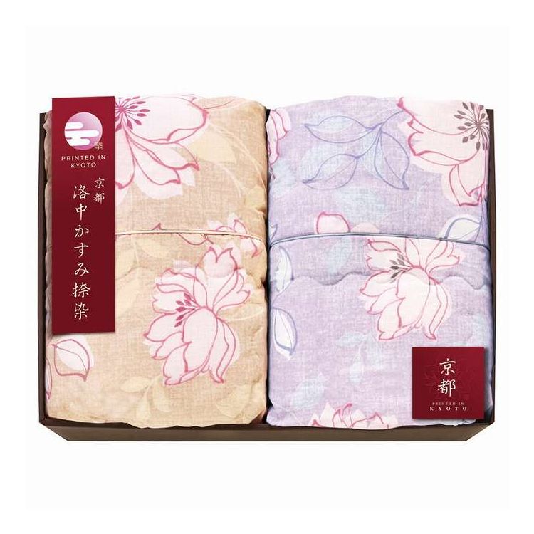 Bedding - 肌布団2P 京都 洛中かすみ捺染 KSG13300 ギフト プレゼント(代引不可)【ポイント10倍】【送料無料】