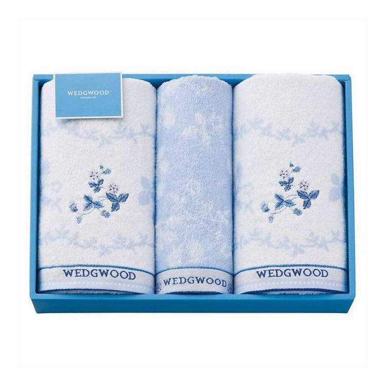 バスタオル2P&ウォッシュタオル ワイルドストロベリー ウェッジウッド TT84803666 ギフト プレゼント(代引不可)【ポイント10倍】【送料無料】