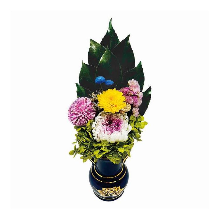 Flowers For Buddha - 桔梗 プリザーブド仏花 A&K AKM-040 ギフト プレゼント(代引不可)【ポイント10倍】【送料無料】