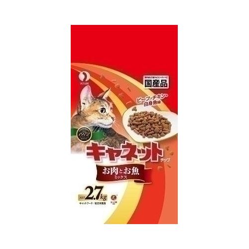 Natural - ペットライン キャネットチップ お肉とお魚 2.7kg