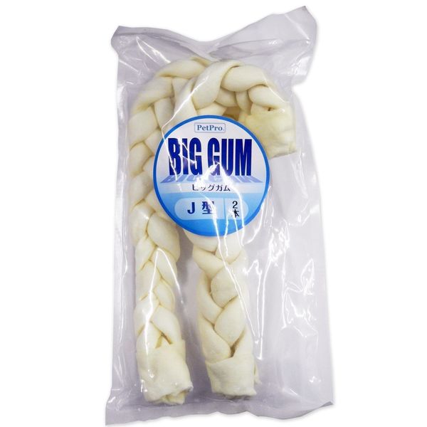 Chewing Gums - ペットプロ BIGガム J型 2本 犬用 犬 おやつ スナック ガム 大型 大きい