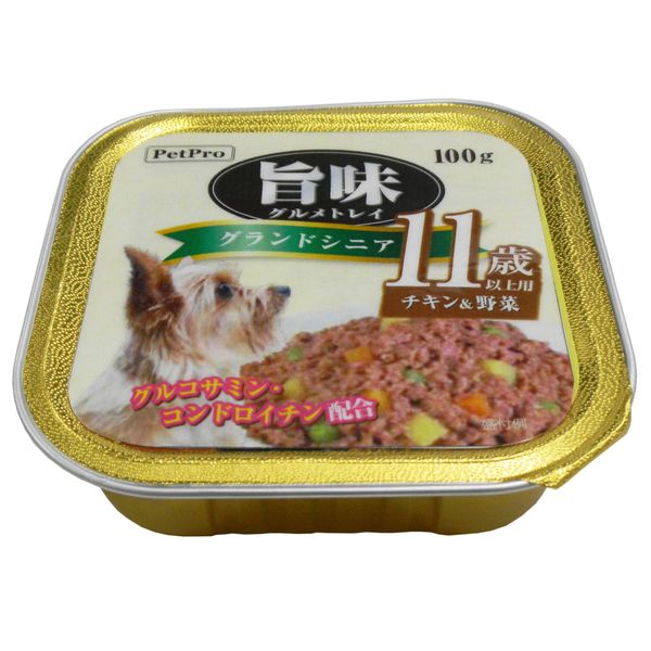 Natural - ペットプロ PP旨味グルメ犬トレー11歳以上用100g