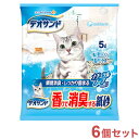 【6個セット】 猫砂 紙砂 ユニチャーム デオサンド 香りで消臭する紙砂 ナチュラルソープの香り 5Lx6 30L 固まる 崩れにくい 消臭 強力消臭 再生パル...