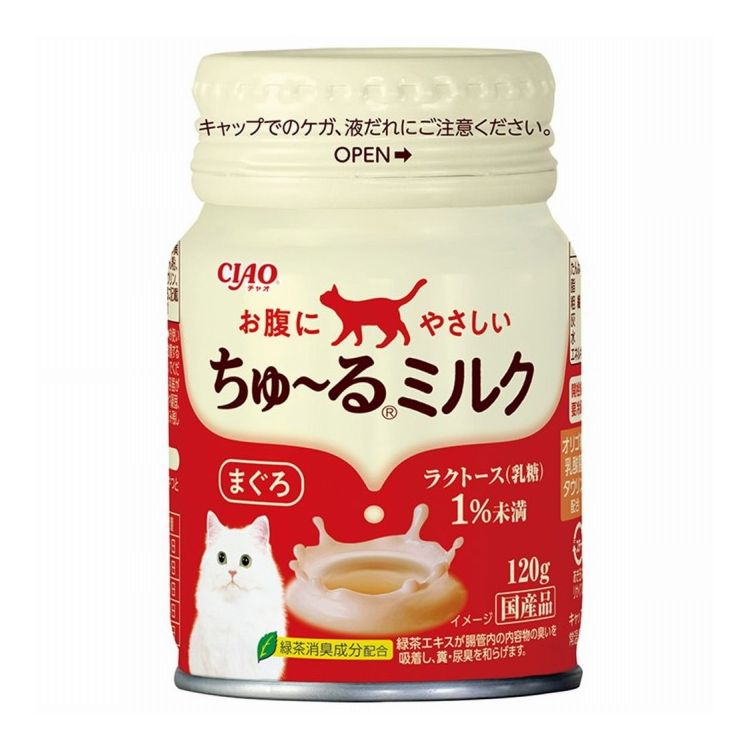 【商品説明】・ミルクに猫ちゃんの好きなちゅ〜るを加え、味わい深く仕上げました。・ラクトース(乳糖)1％未満でお腹にやさしい・オリゴ糖、乳酸菌、タウリン配合・キャップ付きなので複数回に分けてお使いいただけます。○原材料(成分)乳製品、まぐろ、まぐろエキス、卵黄粉末、糖類(オリゴ糖等)、殺菌乳酸菌、植物性油脂、増粘安定剤(加工でん粉、増粘多糖類)、ミネラル類(Na、P、Cl)、調味料(アミノ酸)、ビタミンE、タウリン、緑茶エキス○賞味／使用期限(未開封)24ヶ月※仕入れ元の規定により3ヶ月以上期限の残った商品のみ出荷致します○保管方法別途パッケージに記載○原産国日本○メーカー名いなばペットフード 株式会社【取り寄せ品のご注意事項（ご注文前にご確認ください）】・本商品は原則注文後のキャンセルはお受けできません。・本商品と他商品で同梱注文をいただき、仮に他商品が完売等でご用意できない場合でも本商品は発送させていただきます。・本商品を複数（2点以上）注文いただき、完売等で注文数のご用意できない場合でもご用意できた数量は発送させていただきます。【送料について】北海道、沖縄、離島は送料を頂きます。LINK単品10個セット20個セット30個セット