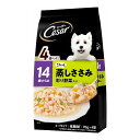 マースジャパンリミテッド シーザー 14歳からの ふっくら蒸しささみ 彩り野菜入り 70g×4袋【ポイント10倍】