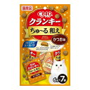 【24個セット】 CIAO クランキー ちゅ~る和え かつお味 6g×7袋 x24【ポイント10倍】【送料無料】