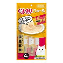 【6個セット】 CIAO ちゅ~る まぐろ&国産真鯛 14g×4本 x6【ポイント10倍】