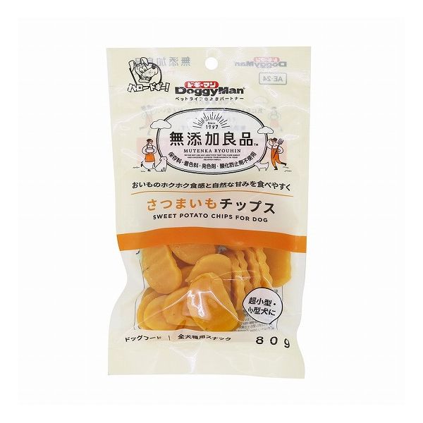 【12個セット】 ドギーマン 無添加良品 さつまいもチップス 80g x12【送料無料】