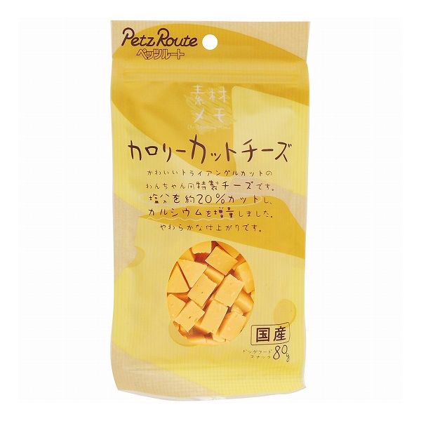 【6個セット】 ペッツルート 素材メモ カロリーカットチーズ 80g x6