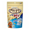 【商品説明】カリッと楽しい新食感おやつ！森永製菓と共同開発！“カリッ”と楽しい新食感のワンちゃん専用おやつです。・わんちゃんの大好きなチキンパウダー仕上げ・愛犬の健康維持を考えてカルシウム配合・ノンフライ製法で1個当たり約1kcal●原材料(成分)乾燥じゃがいも、小麦粉、植物性油脂、乳類(ホエイパウダー、クリームチーズパウダー)、ショ糖、コーンスターチ、チキンエキス、ビール酵母、おからパウダー、たんぱく加水分解物、酵母エキス、増粘安定剤(加工でん粉)、ミネラル類(カルシウム、塩素、ナトリウム)、乳化剤、膨張剤、調味料、香料、着色料(カロテン色素)●エネルギー約375kcal/100g●賞味／使用期限(未開封)18ヶ月※仕入れ元の規定により3ヵ月を切った商品は出荷致しません●保存方法・高温多湿や直射日光を避け、風通しの良い場所に保管してください。・保管状態によっては風味が落ちる場合がありますが、与えても差し支えありません。・開封後は、ほこりや虫が入らないよう封をしっかり閉じて衛生的に保管し、早めに与えてください。・食品、食器、おもちゃ、ペット用品等と区別し、小児の手の届かない場所に保管してください。・本品の空き袋をおもちゃにしないでください。●原産国または製造地日本【送料について】北海道、沖縄、離島は送料を頂きます。