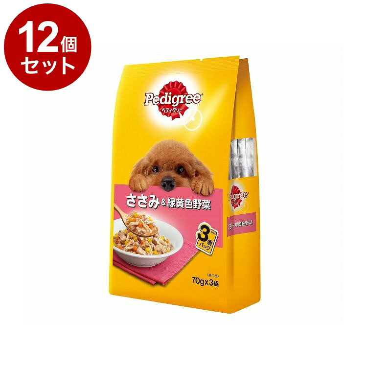 【取り寄せ品のご注意事項（ご注文前にご確認ください）】・本商品は原則注文後のキャンセルはお受けできません。・本商品と他商品で同梱注文をいただき、仮に他商品が完売等でご用意できない場合でも本商品は発送させていただきます。・本商品を複数（2点以上）注文いただき、完売等で注文数のご用意できない場合でもご用意できた数量は発送させていただきます。【商品説明】愛犬の元気で楽しい毎日をささえる栄養バランスとおいしさ！愛犬に必要な栄養がきちんとつまったバランスの取れた総合栄養食です。愛犬が大好きなささみに、ビタミン豊富な緑黄色野菜を加えました。●原材料(成分)肉類(チキン、ささみ、ビーフ、鶏レバー等)、野菜類(にんじん、かぼちゃ)、小麦グルテン、ビートパルプ、大豆油、ビタミン類(B1、B2、B6、B12、C、D3、E、K、コリン、ナイアシン、パントテン酸、ビオチン、葉酸)、ミネラル類(Ca、Cl、Cu、Fe、I、K、Mg、Mn、Na、Se、Zn)、増粘安定剤(加工でん粉、増粘多糖類)、リン酸塩、EDTA-Na、発色剤(亜硝酸Na)●保証成分タンパク質6.0％以上、脂質3.0％以上、粗繊維1.0％以下、灰分3.0％以下、水分86.0％以下●賞味／使用期限(未開封)24ヶ月※仕入れ元の規定により3か月以上期限の残った商品のみ出荷致します。●保管方法・直射日光、高温多湿の場所をさけて保存してください。・開封後はお早めにご使用下さい。●原産国タイ●メーカー名マースジャパンリミテッド【送料について】北海道、沖縄、離島は送料を頂きます。