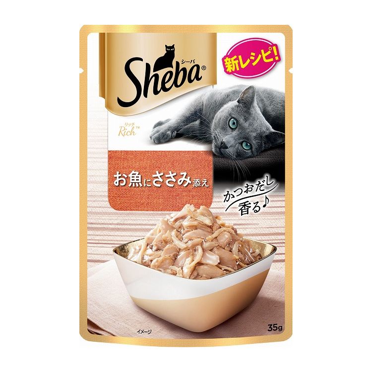 国产 - シーバ リッチ お魚にささみ添え 35g【ポイント10倍】