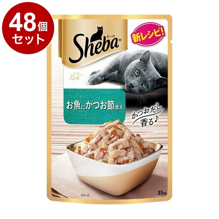 【48個セット】 シーバ リッチ お魚にかつお節添え 35g【ポイント10倍】【送料無料】