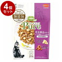 【4個セット】 日本ペットフード コンボ ピュア キャット 毛玉排出サポート まぐろ味・鶏肉・かつお節添え 200g【ポイント10倍】【送料無料】
